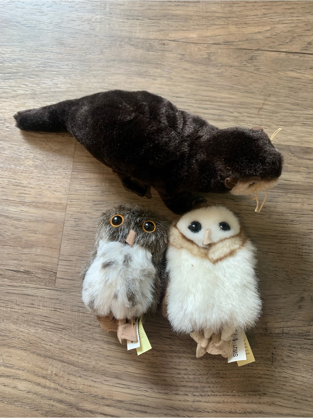 Folkmanis Finger Puppet Set of 3 Beaver and 2 Owls